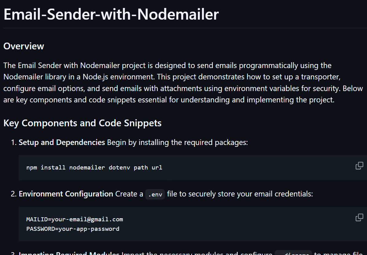 Email Sender with Nodemailer